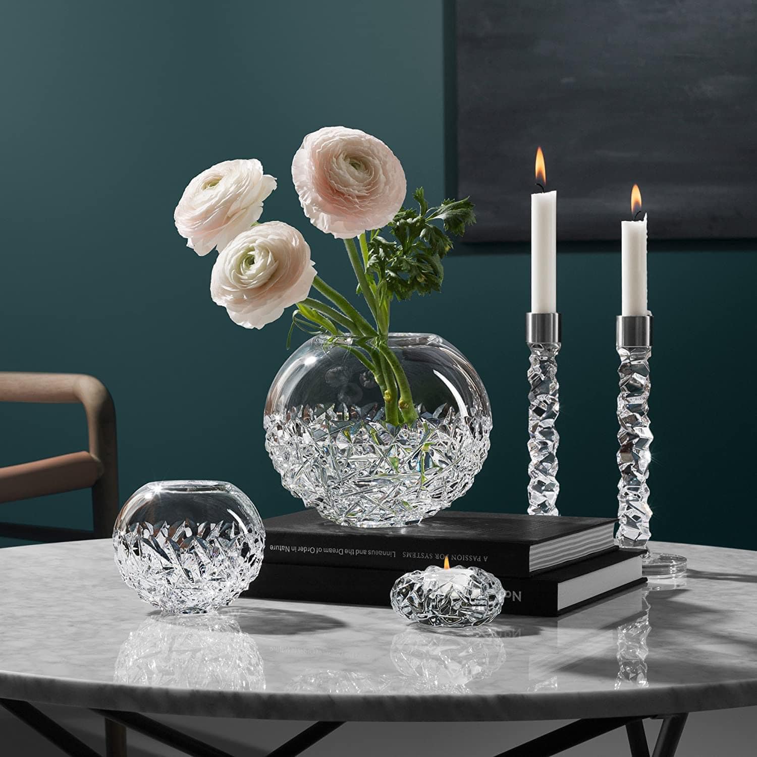 Lọ hoa cầu tròn pha lê Orrefors | 20cm