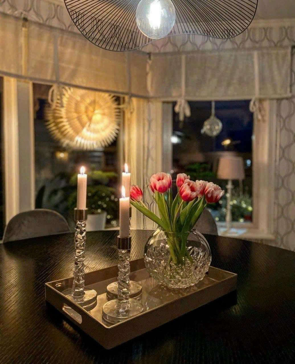 Lọ hoa cầu tròn pha lê Orrefors | 20cm