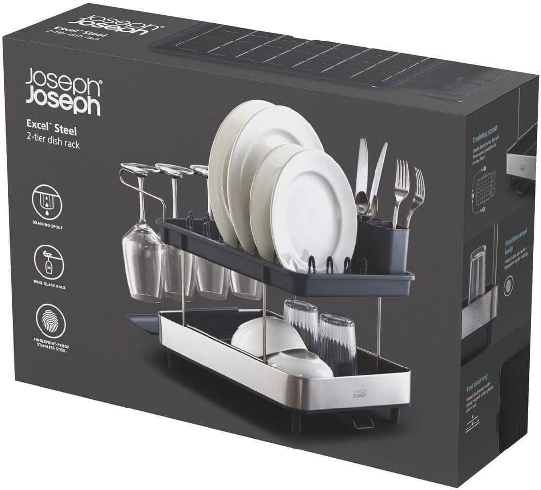 Giá đựng bát đĩa 2 tầng Josseph Joseph Excel Steel | 851647