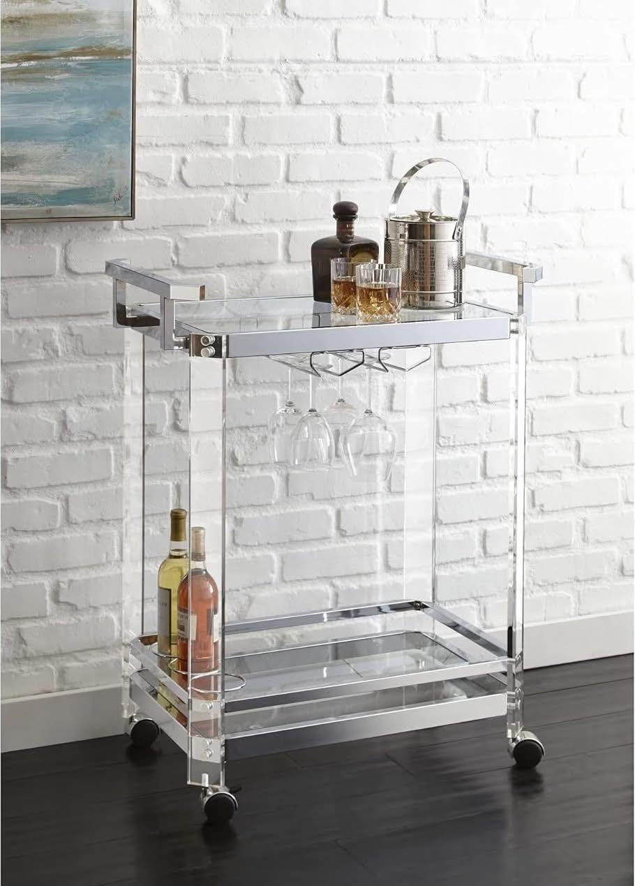Xe đẩy rượu Bar cart Steve Silver Aerin