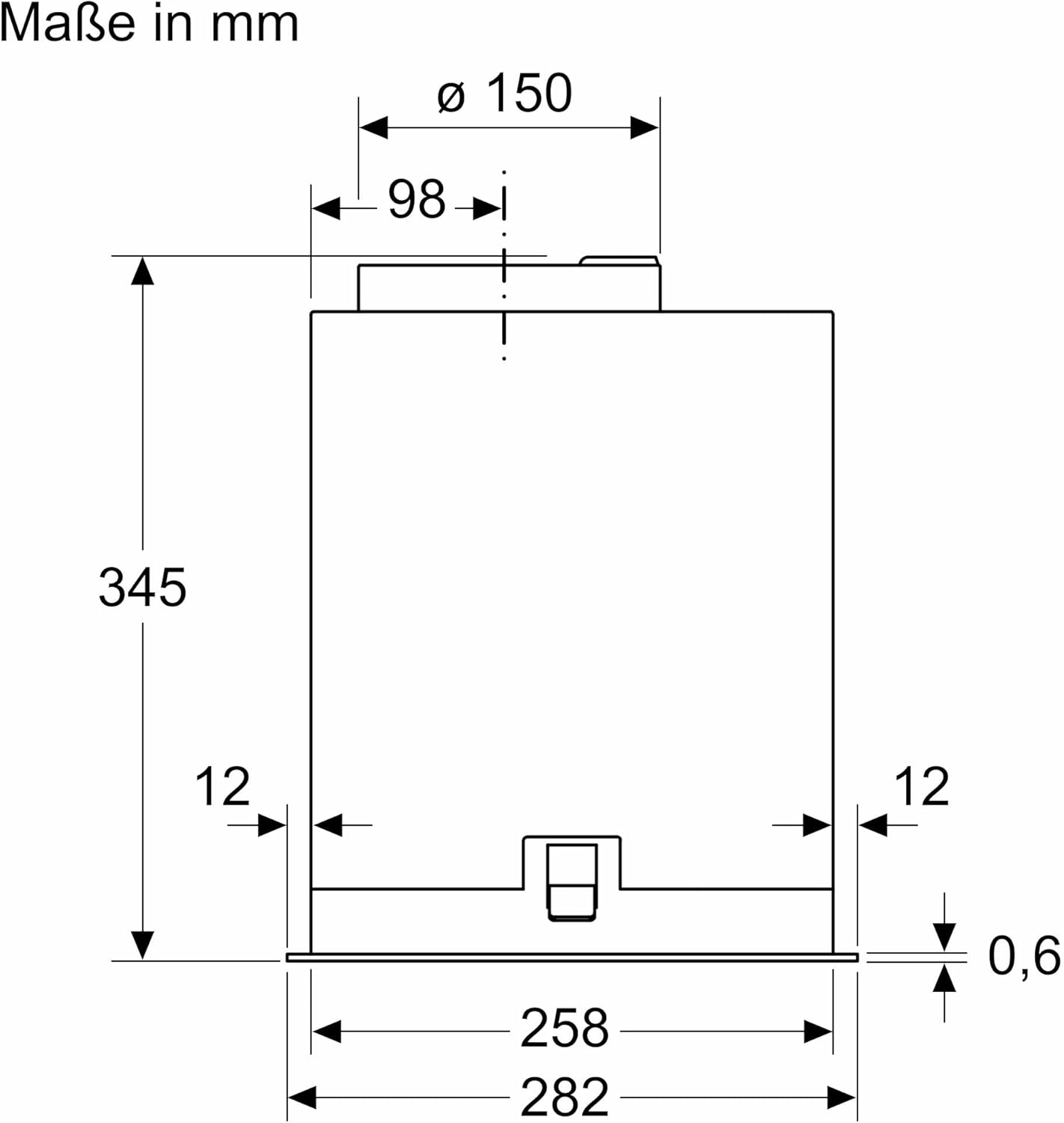 Hút mùi âm tủ Bosch Series 6 size 86cm | DLN87AC50