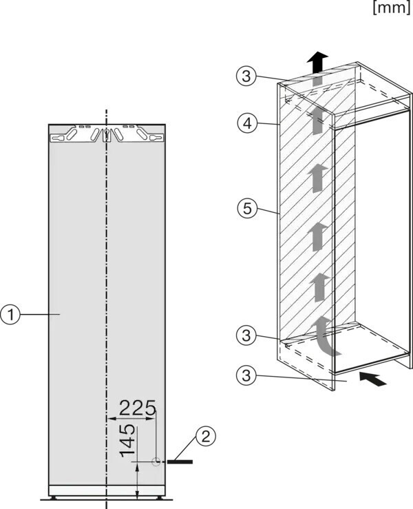Tủ mát âm tủ Miele | K 7747 C