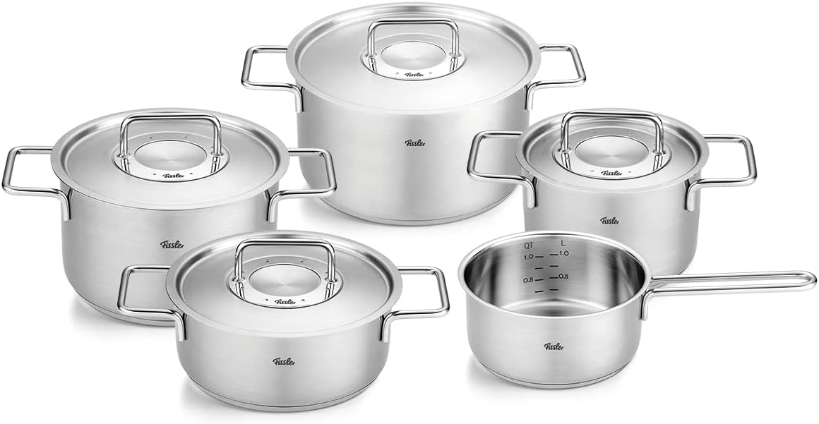 Bộ nồi Fissler Pure Collection 5 món kèm quánh | Made In Germany