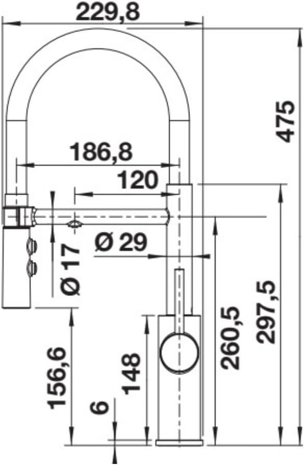 Vòi rửa bát Blanco Catris Filter, kèm vòi nước lọc | 526705 - Màu Chrome