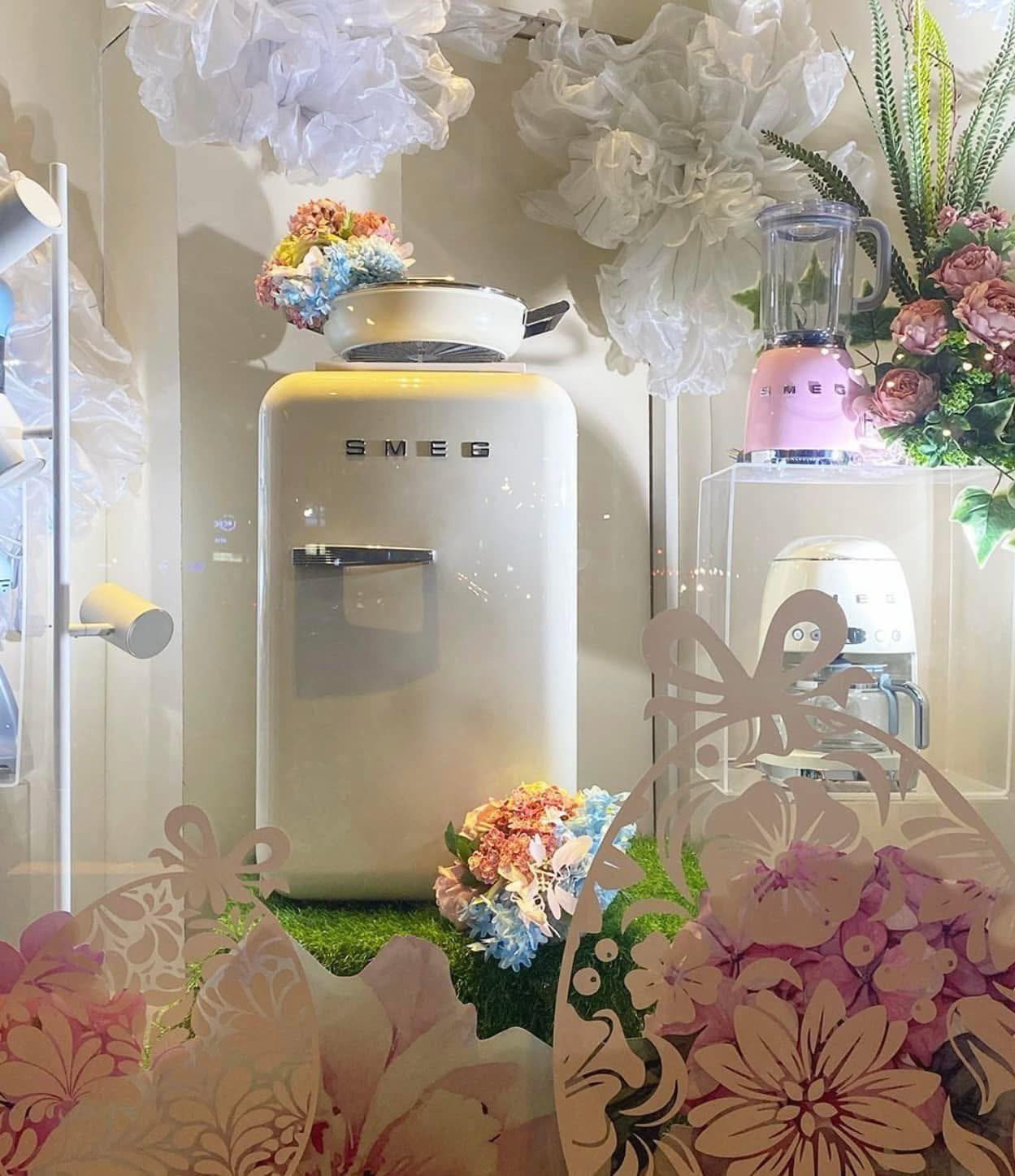 Tủ lạnh SMEG mini 34L màu kem | FAB5RCR6