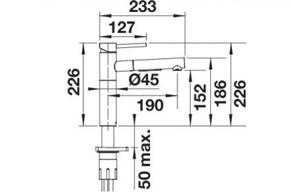Vòi rửa bát Blanco Alta-S II chrom | 527543