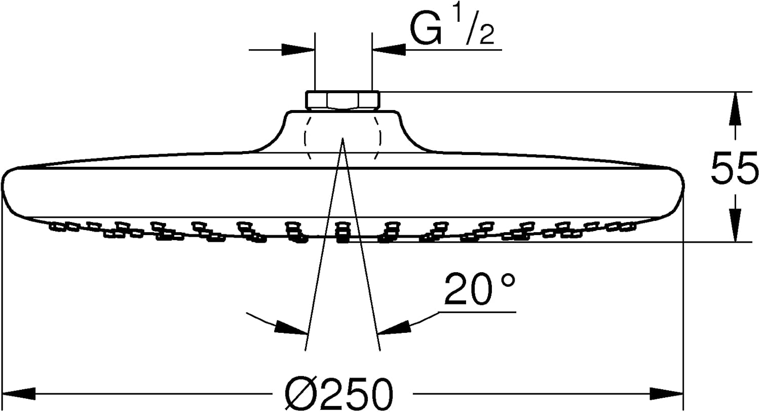 Bát sen tắm Grohe  Rainshower 250 | 26815000
