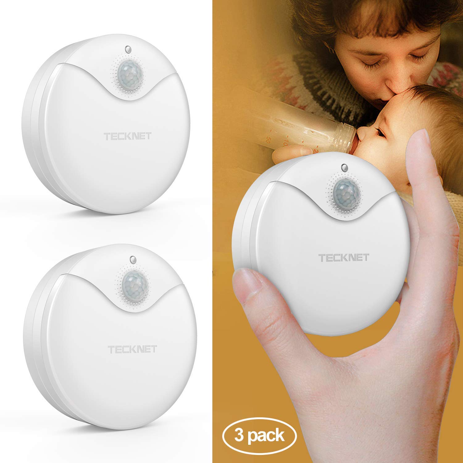 Đèn cảm ứng Tecknet | Dùng pin