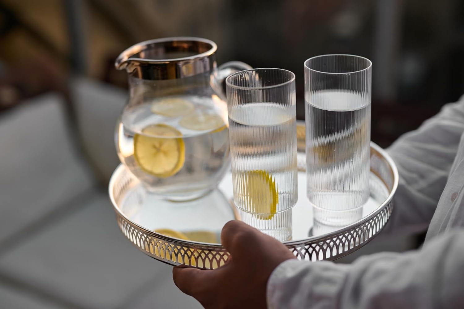 Khay mạ bạc Edzard | 30cm