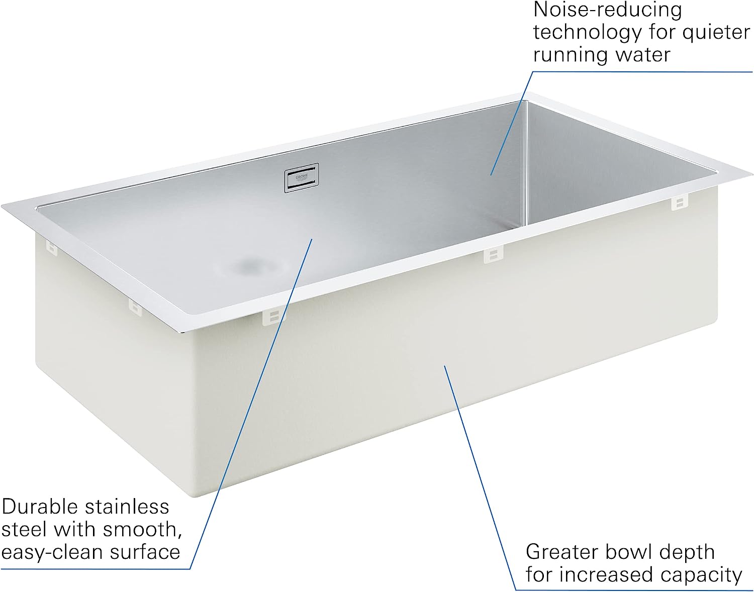 Chậu rửa bát Grohe Stainless Steel K700 | 31580SD1