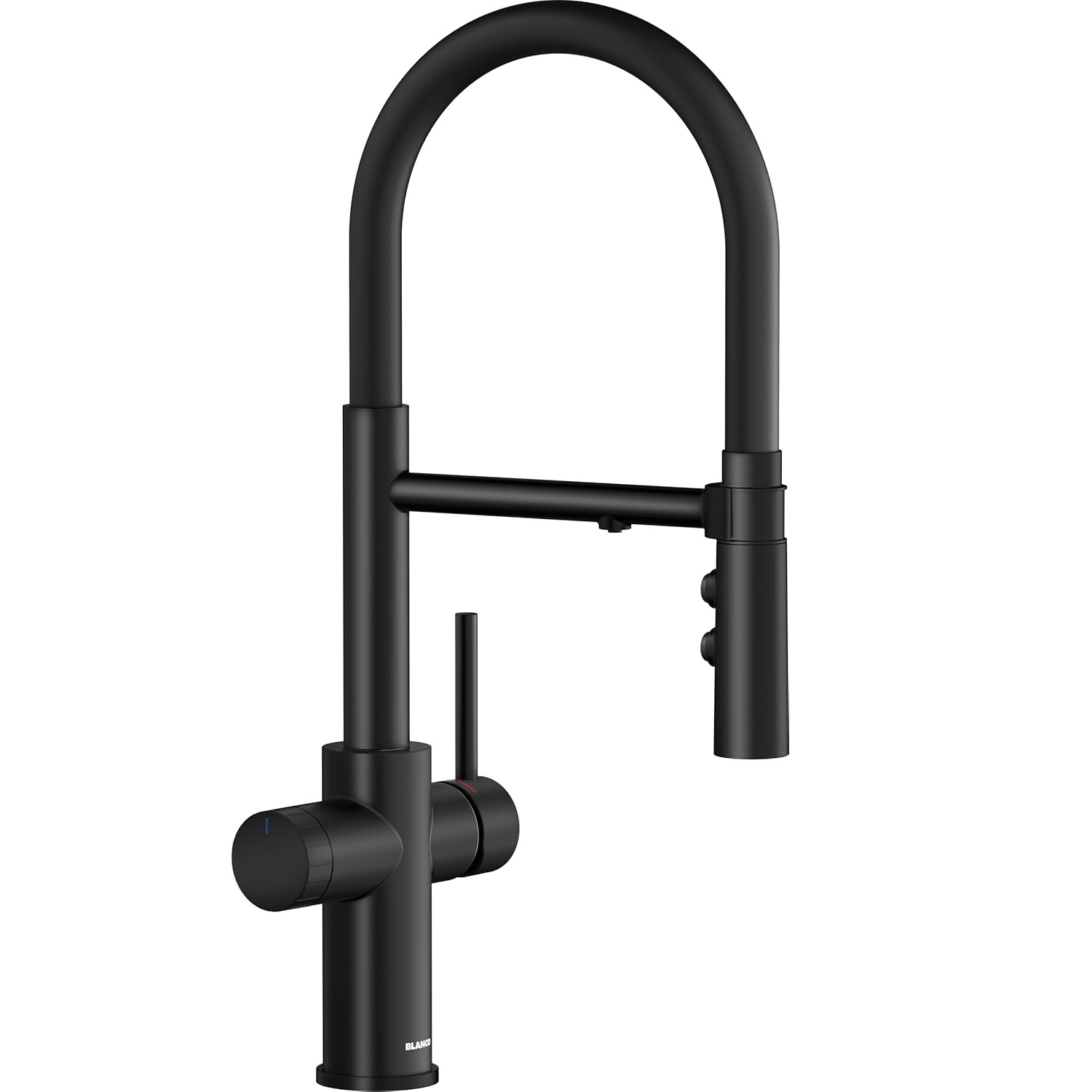 Vòi rửa bát Blanco Catris Filter, kèm vòi nước lọc | 526707 - Màu đen