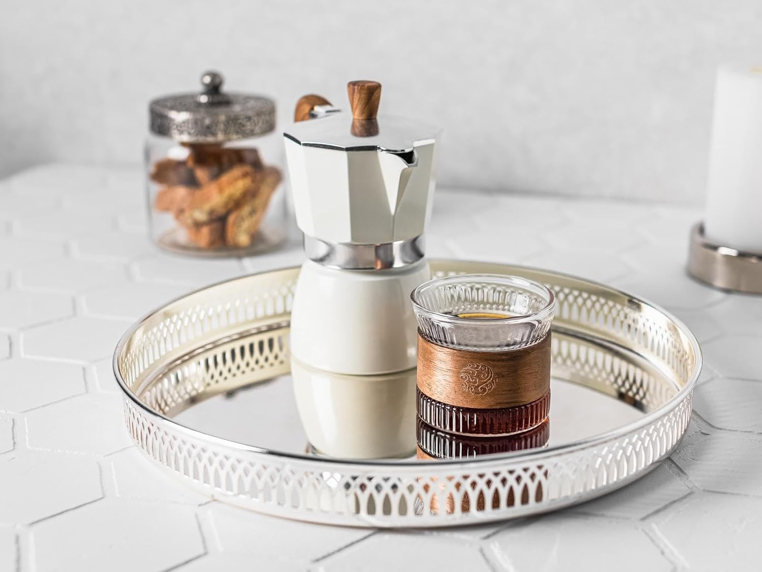 Khay mạ bạc Edzard | 30cm