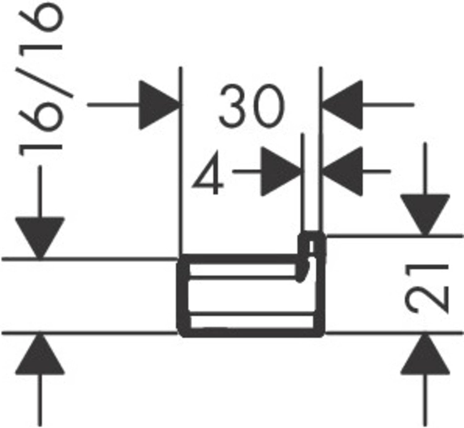 Móc treo quần áo đơn Hansgrohe | 41742000