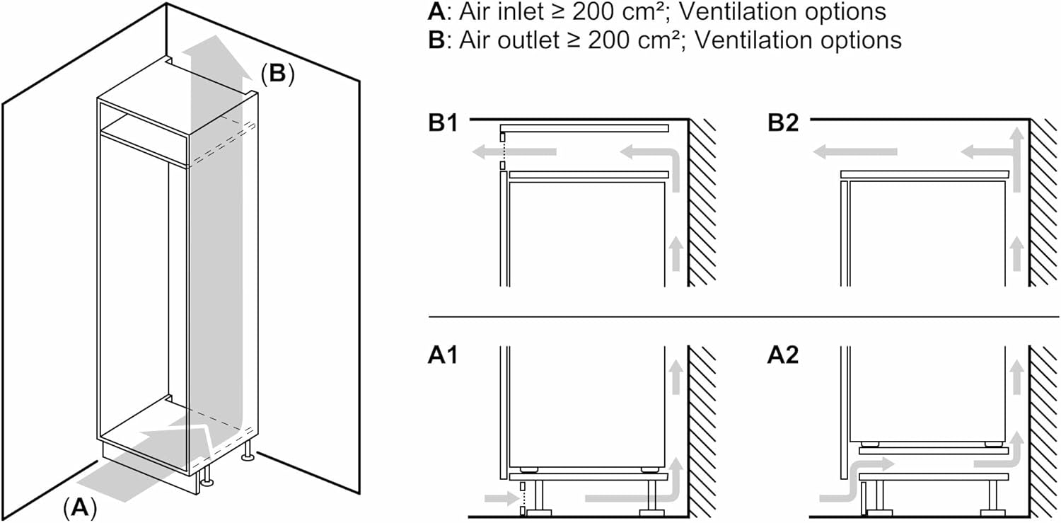 Tủ đông âm tủ Bosch 212L Series 6 | GIN81ACE0