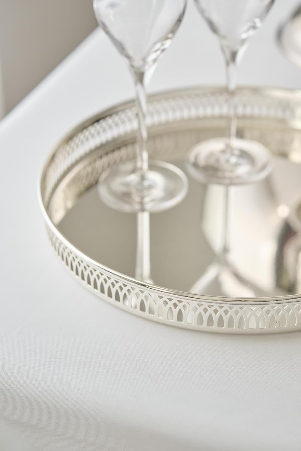 Khay mạ bạc Edzard | 30cm