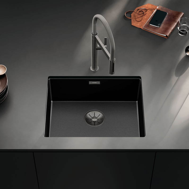 Chậu rửa bát Blanco CLARON 500U Durinox Dark Steel Edition | 527834