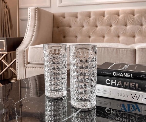 Bộ 6 cốc pha lê Bohemia Diamond | 260ml