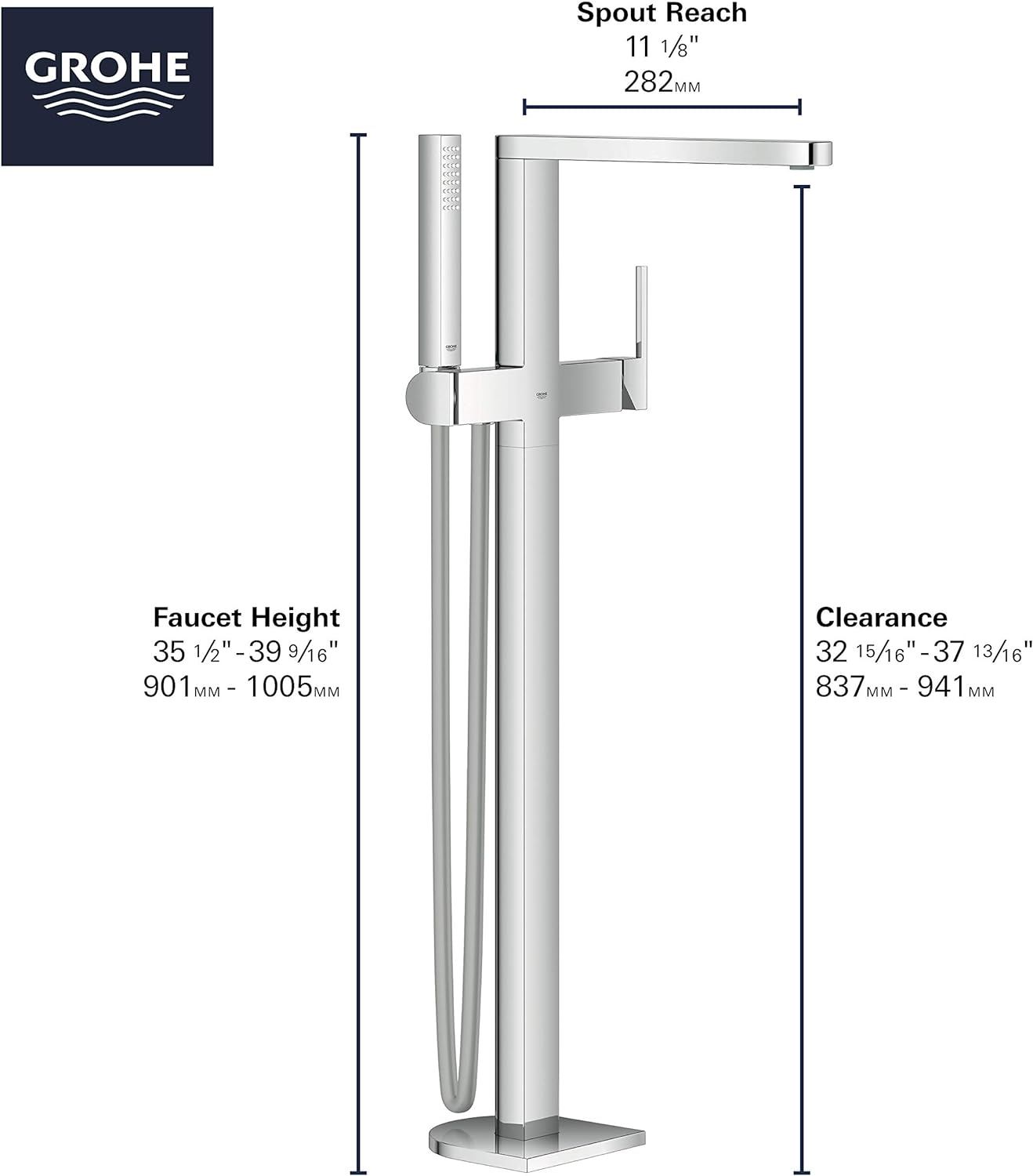 Sen tắm bồn Grohe Plus | 23846003+45984001