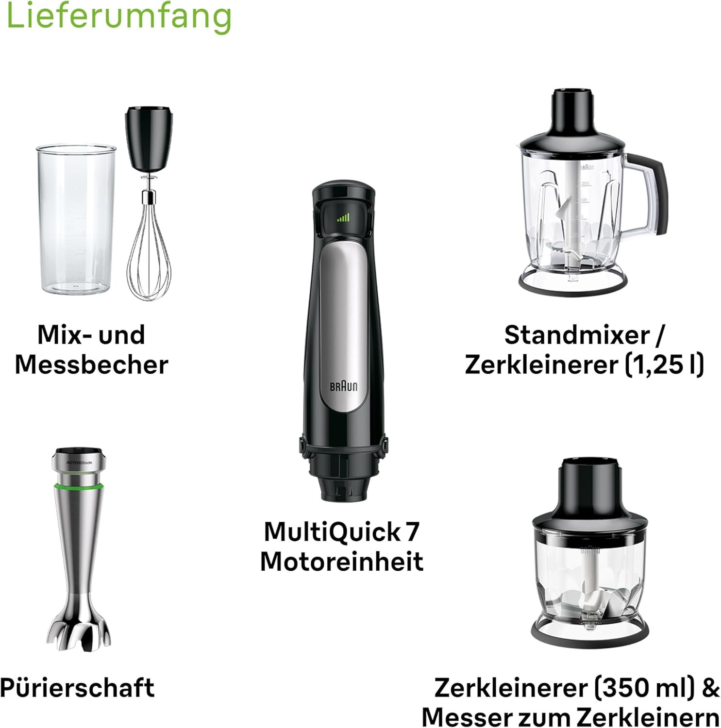 Máy Xay Cầm Tay Braun MultiQuick 7 | MQ 7045X