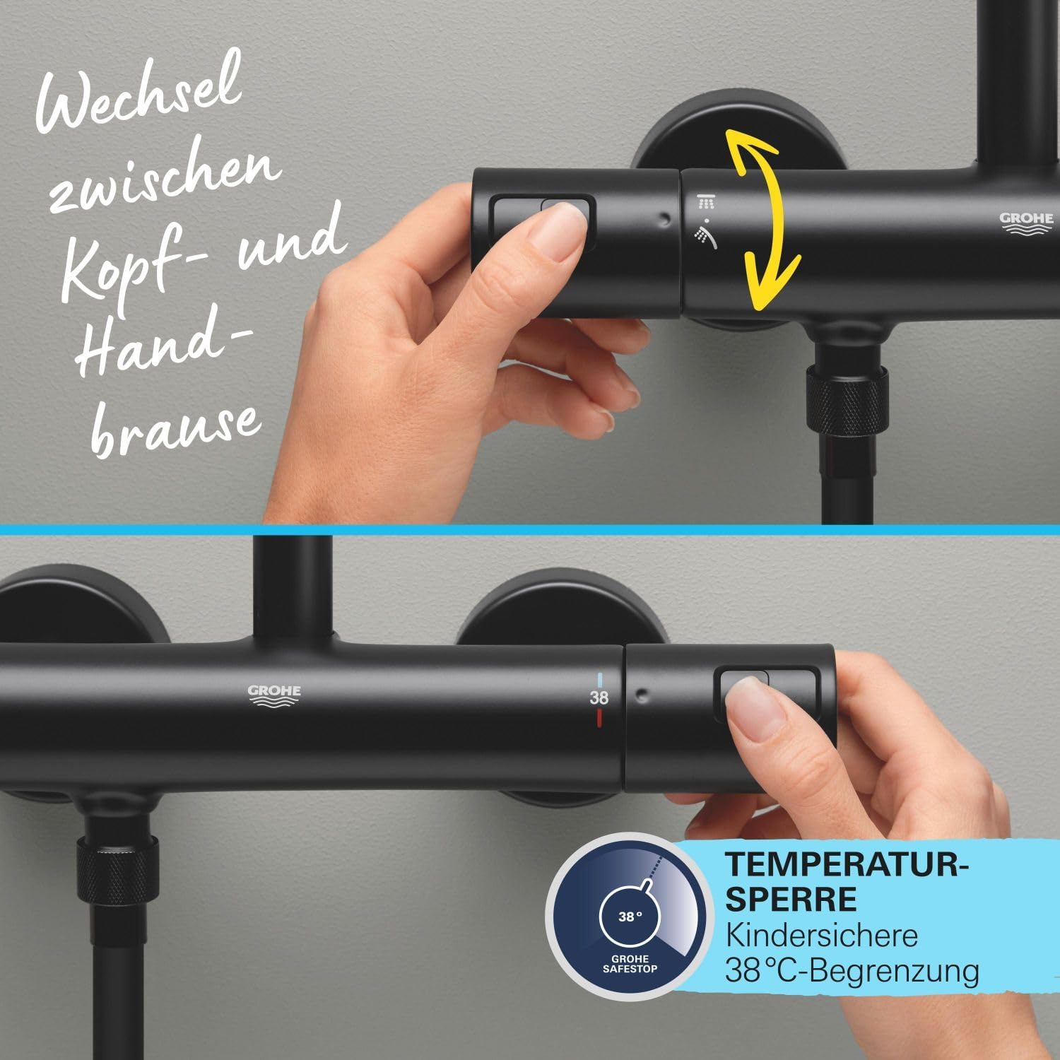 Sen cây GROHE Vitalio 250 màu đen | 266772431