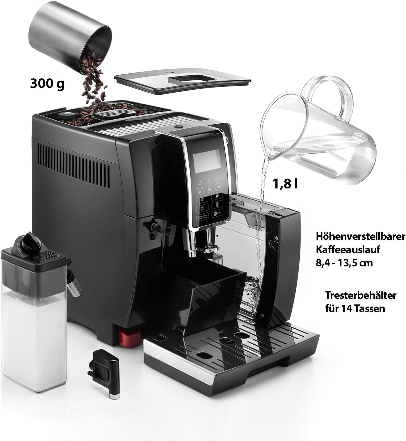 Máy pha cafe tự động DeLonghi Ecam | 350.55.B
