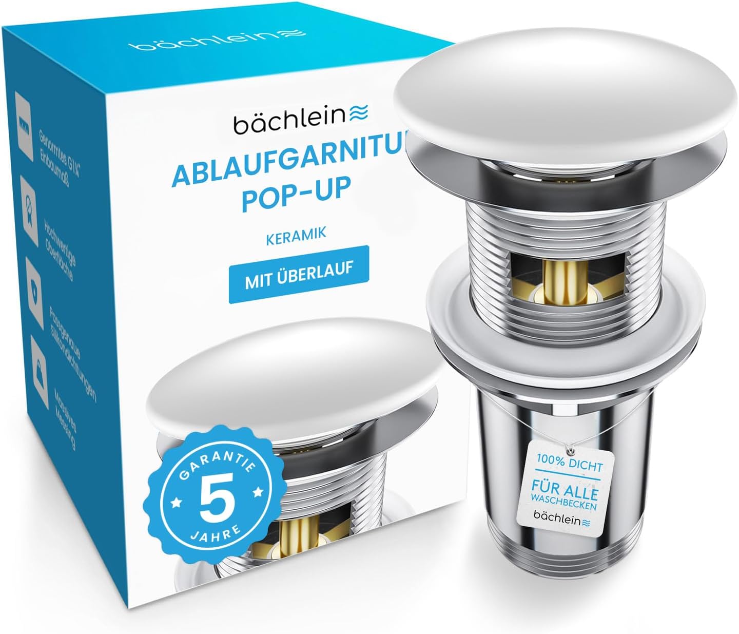Rốn xả Bächlein có xả tràn | 4744999671709