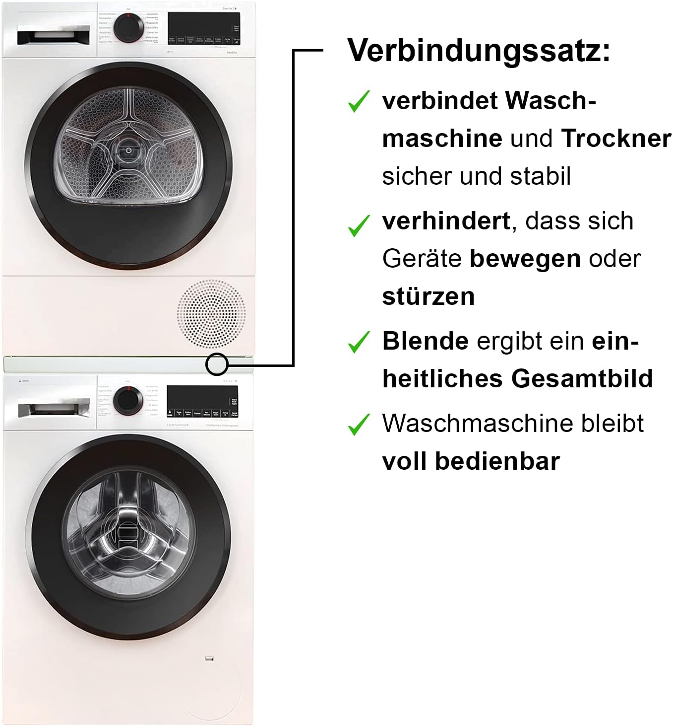Giá kết nối máy sấy & máy giặt Bosch | WTZ27410