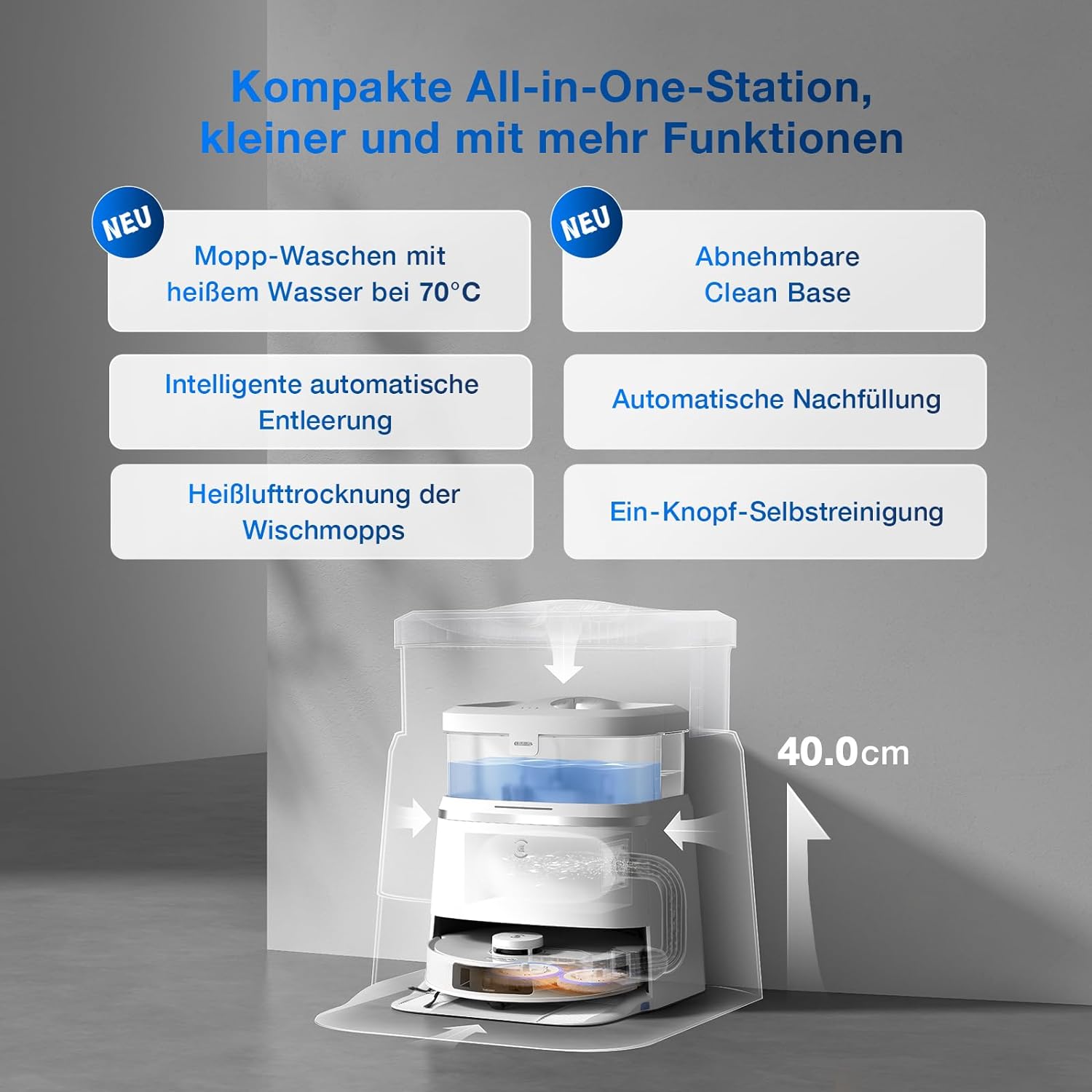 Robot hút bụi Ecovacs Pro Omni Quốc Tế | T30