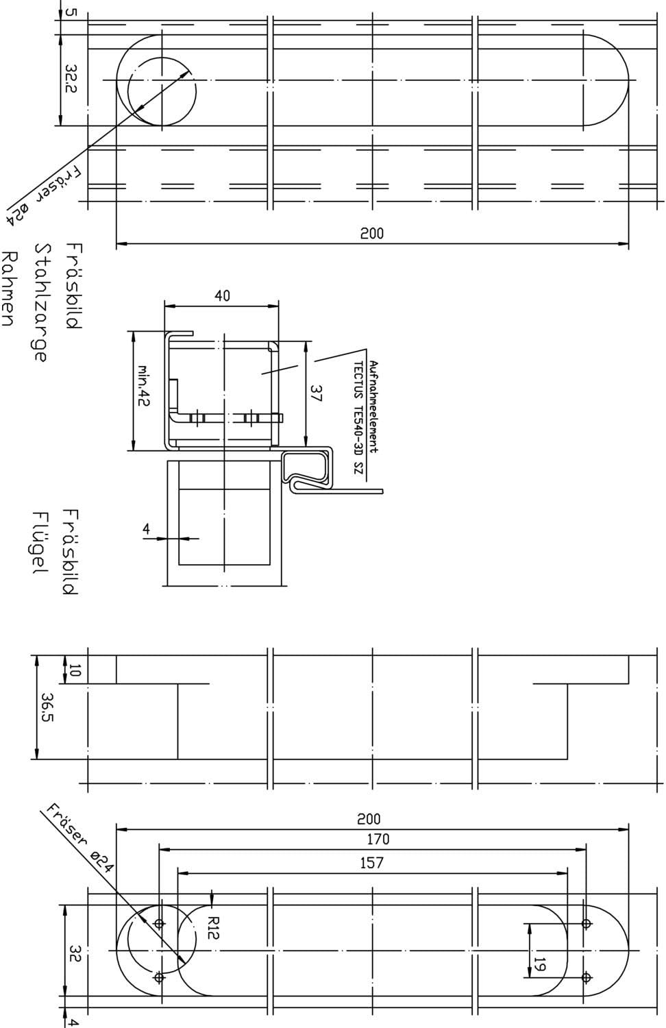Bản lề Simonswerk TECTUS | TE 540 3D