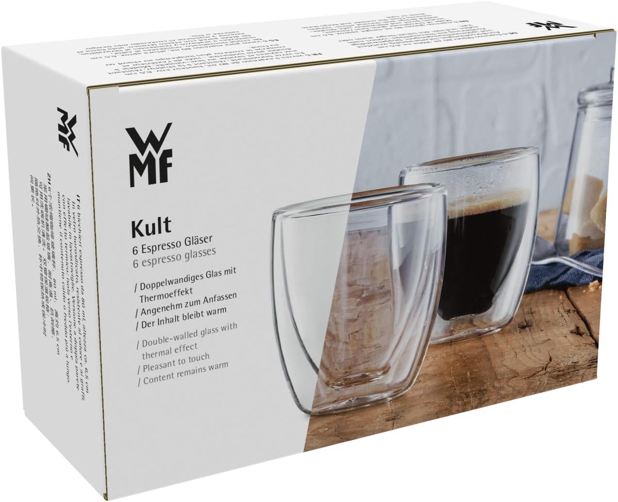 Bộ cốc thủy tinh cách nhiệt WMF KULT 80ml | 6 cốc