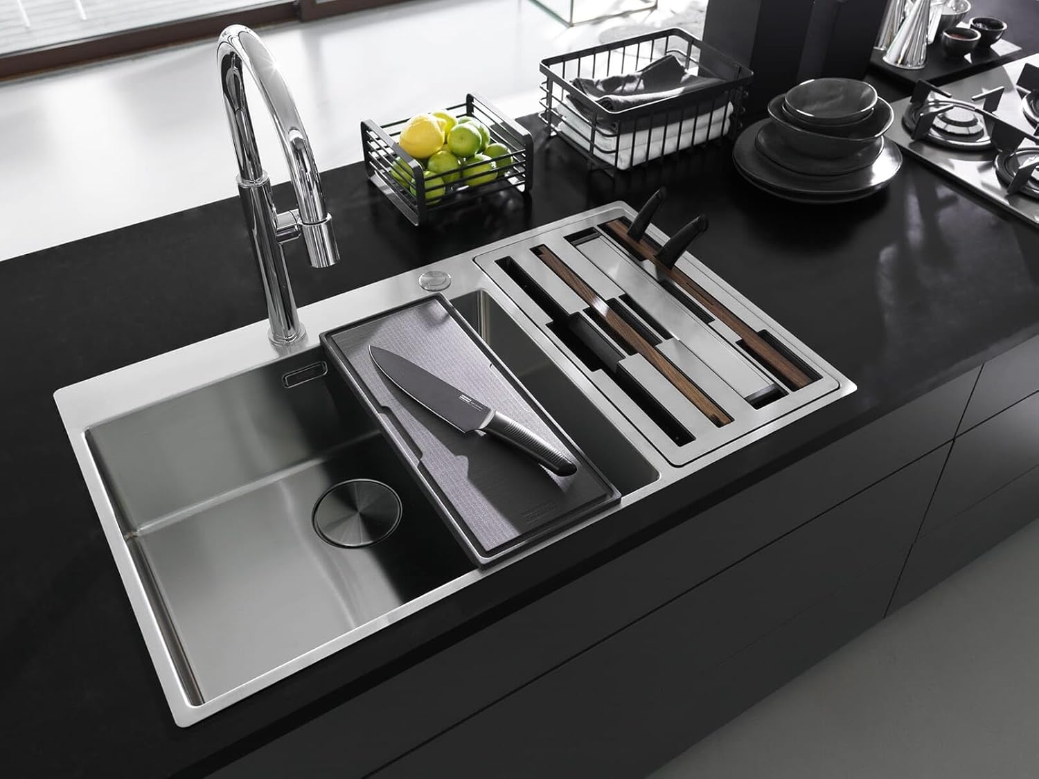 Chậu rửa bát thép không gỉ Franke Box Center | BWX 220-54-27A