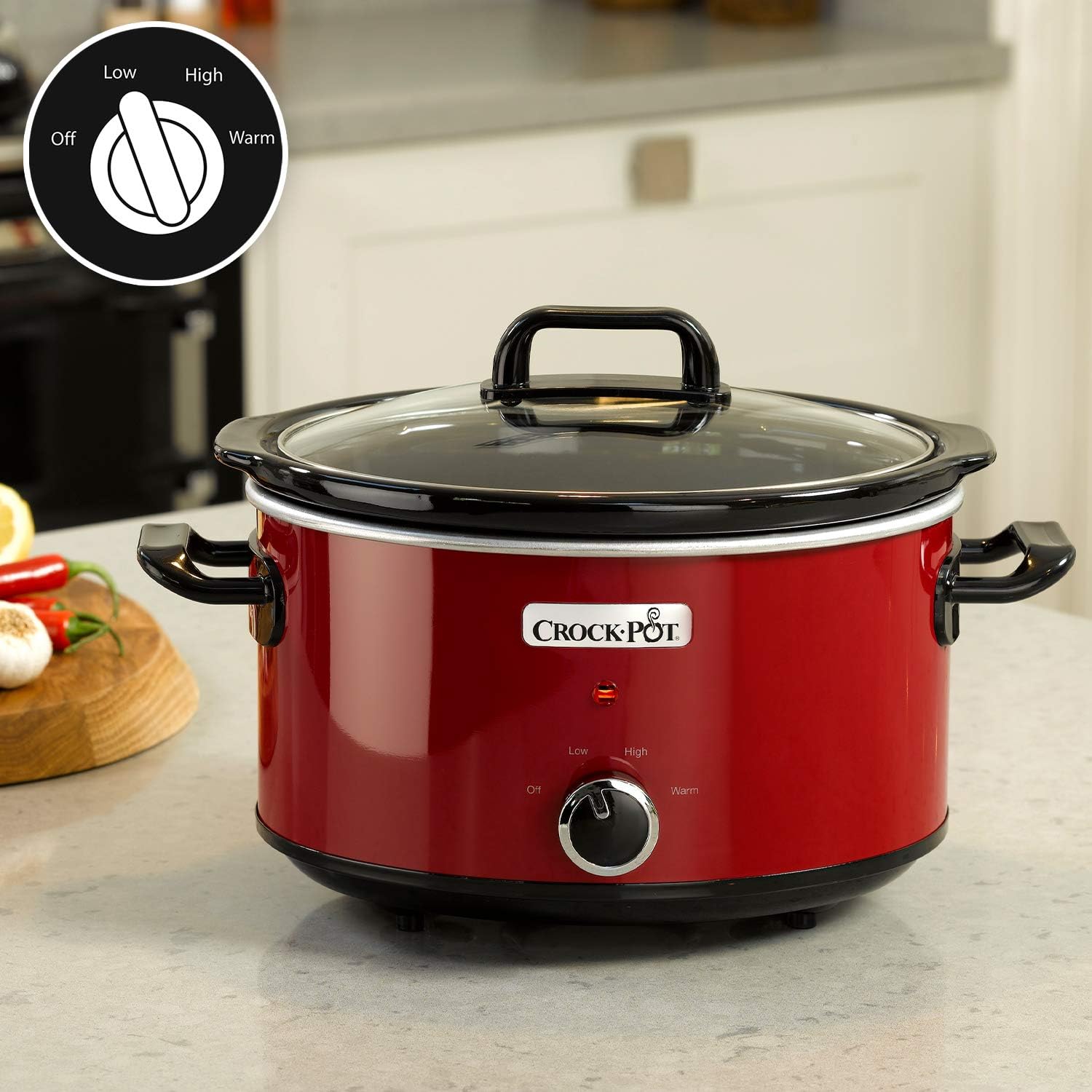 Nồi nấu chậm Crock Pot 3.5L Màu đỏ | SCV400RD