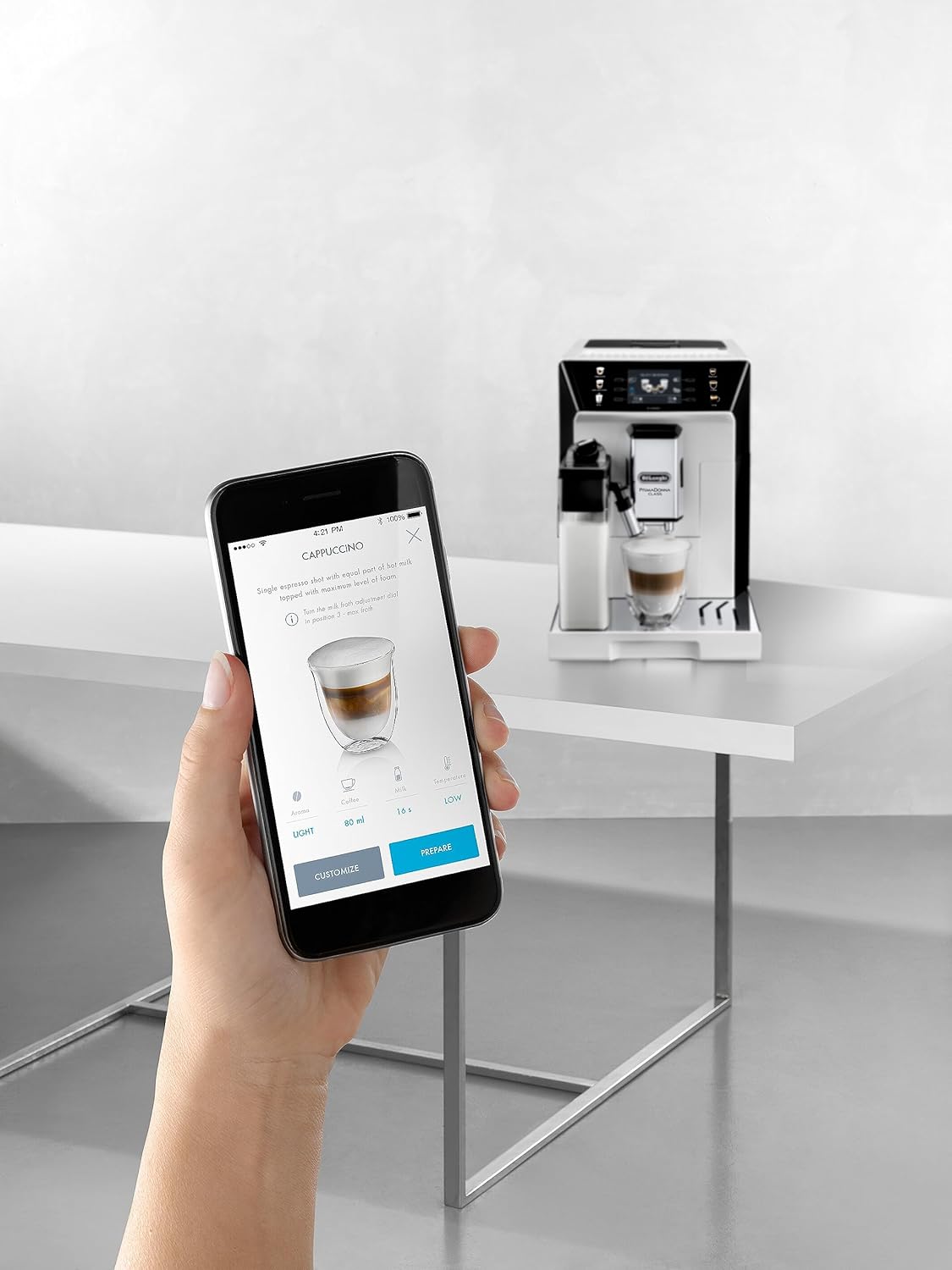 Máy pha cafe Delonghi Ecam PrimaDonna Class | 550.65.W