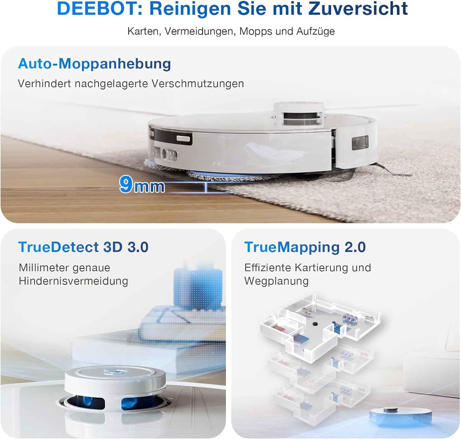 Robot hút bụi Ecovacs Pro Omni Quốc Tế | T30