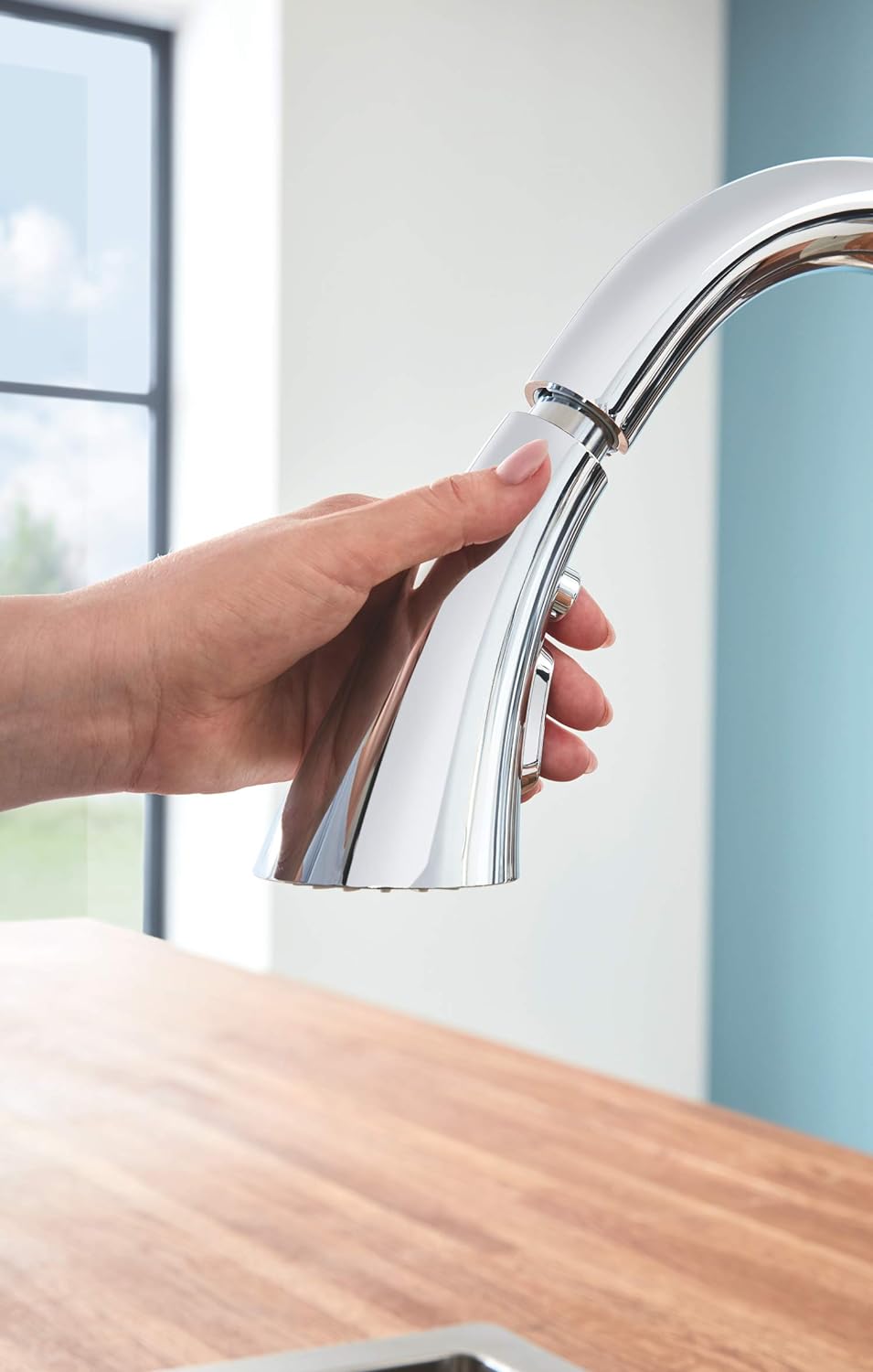 Vòi rửa bát dây rút Grohe Zedra | 32294002