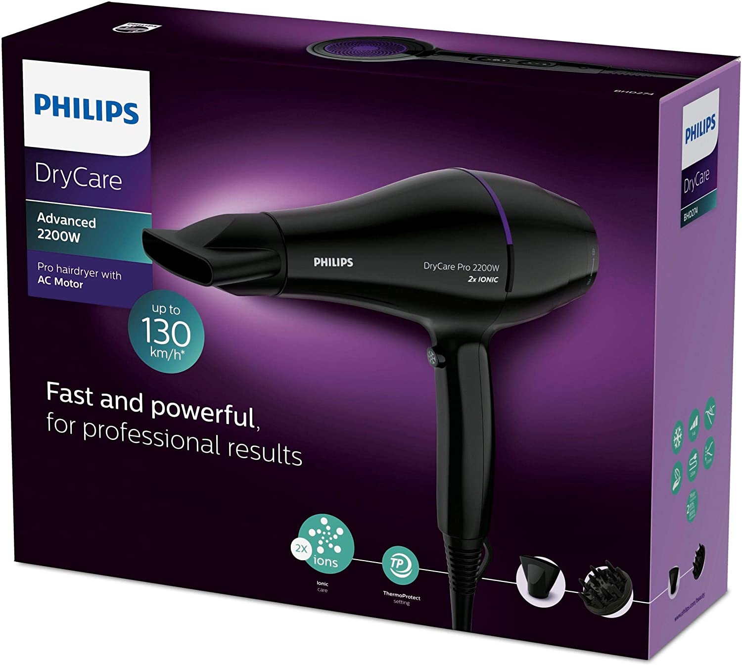 Máy sấy tóc Philips 2200W | BHD274/00