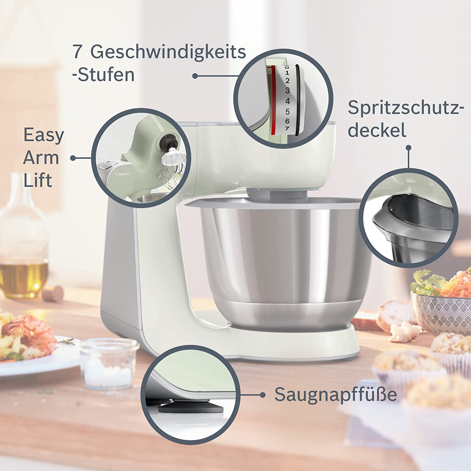 Máy trộn bột đa năng Bosch MUM58L20 | Made in Slovenia