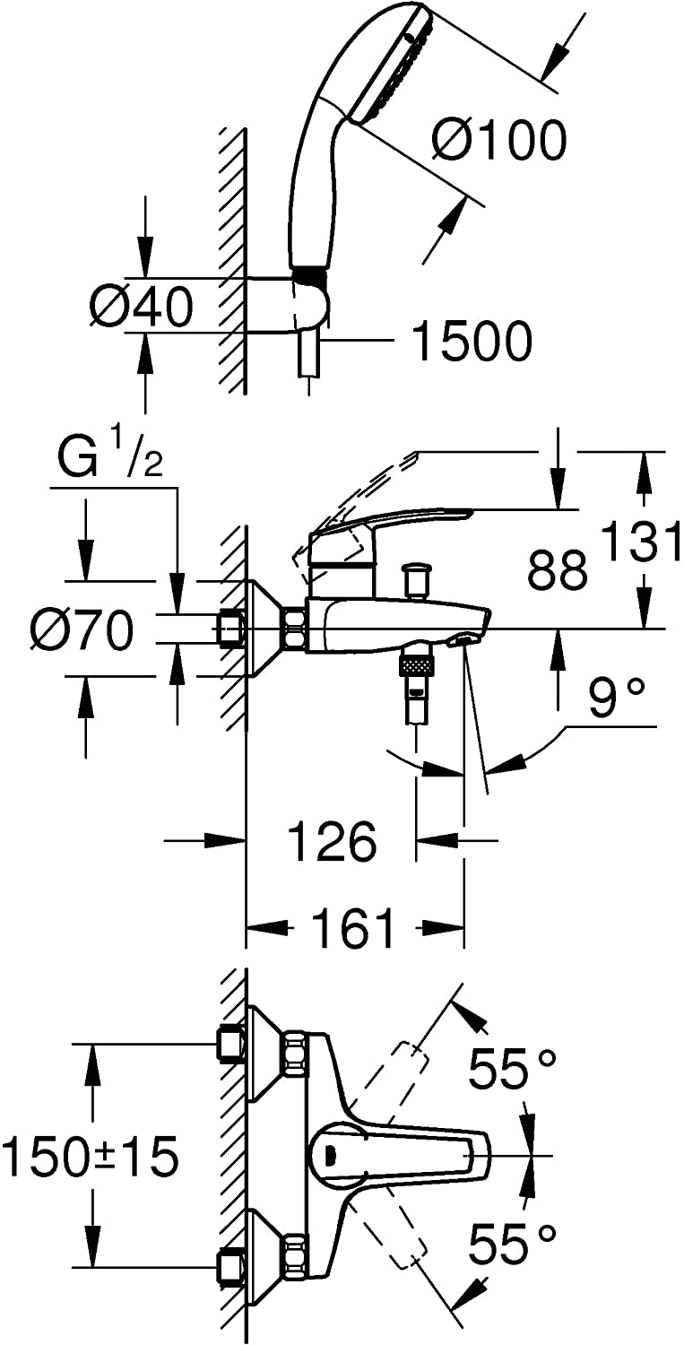 Sen tắm Grohe Start Single | 23413001