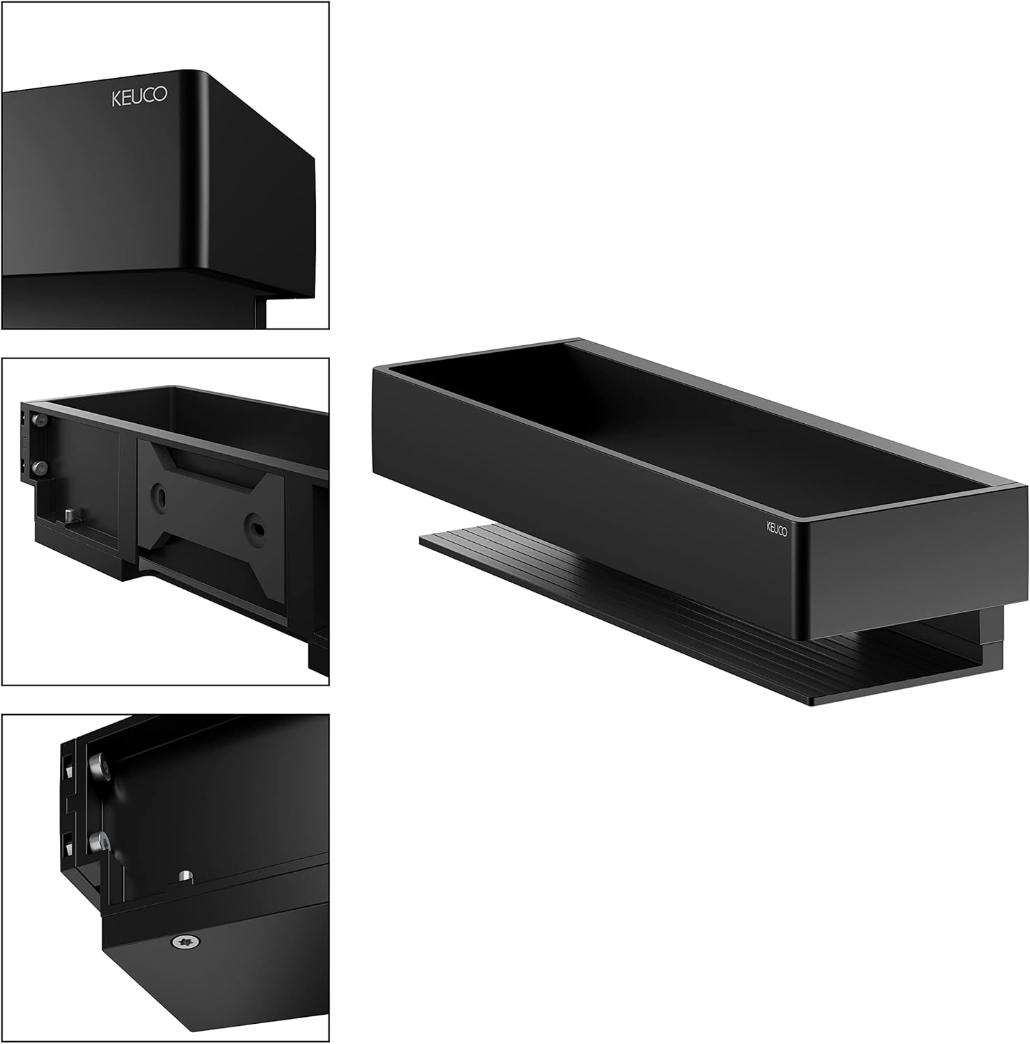 Kệ tắm Keuco Edition 11 màu đen | 11158370000