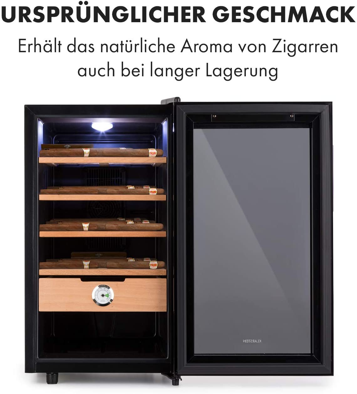 Tủ bảo quản Cigar Klarstein El Presidente 48L màu đen | 10036103