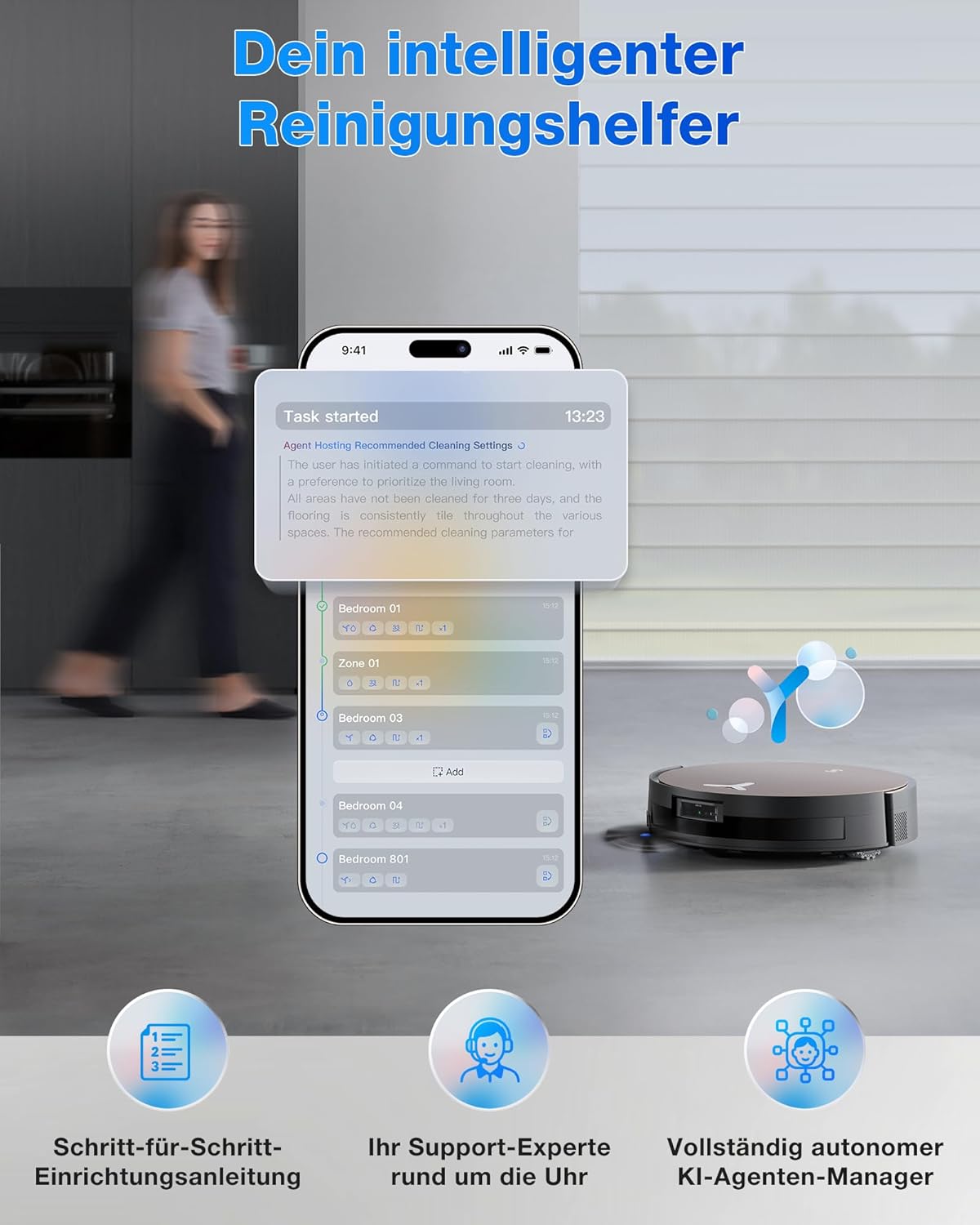 Robot hút bụi Ecovacs Deebot OmniCyclone | X11