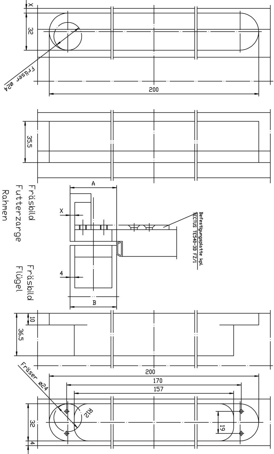 Bản lề Simonswerk TECTUS | TE 540 3D