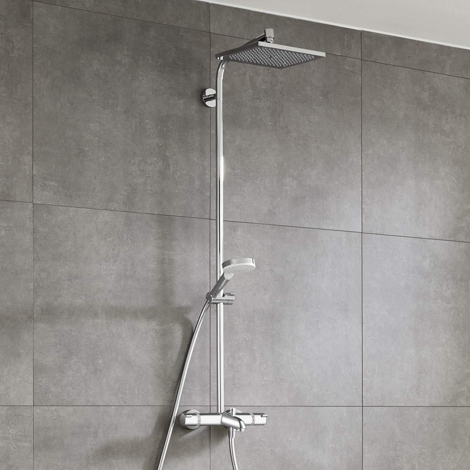 Sen cây bát vuông Hansgrohe Crometta E240 3 xả Made in Germany | 27298000