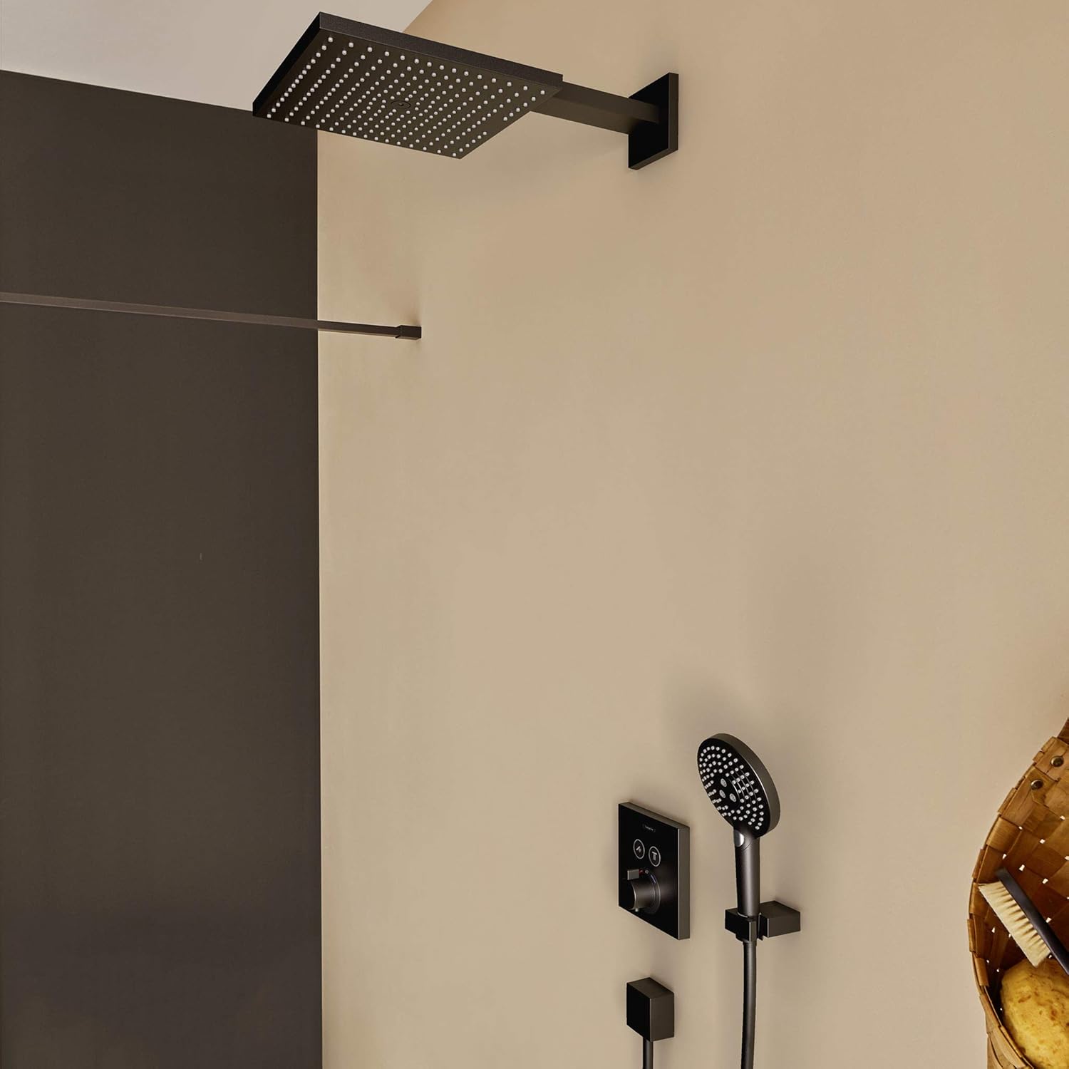 Sen tắm âm tường Hansgrohe Raindance E & Shower màu đen | 27939670