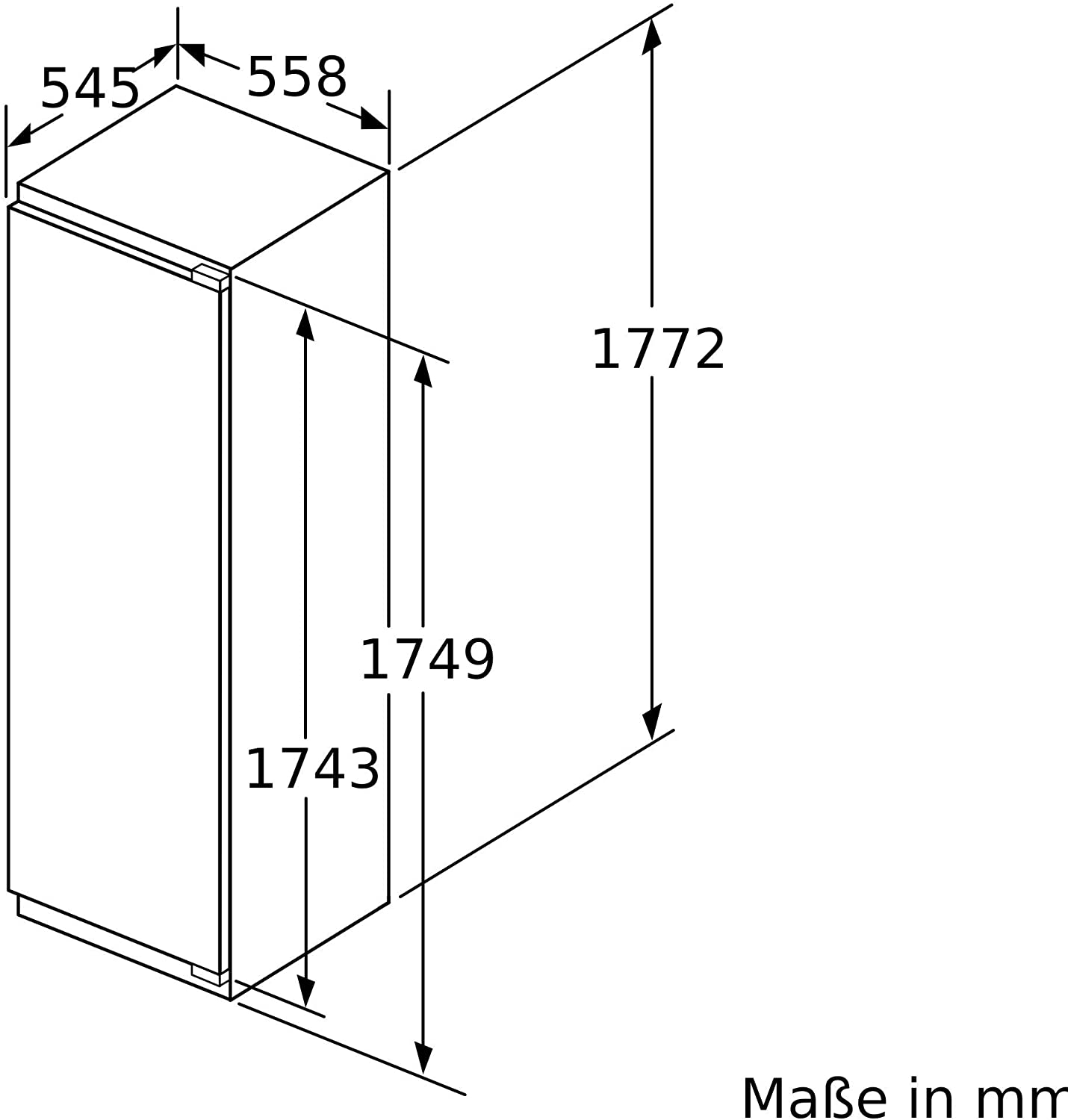 Tủ đông âm tủ Bosch 212L GIN81ACF0  | Series 6