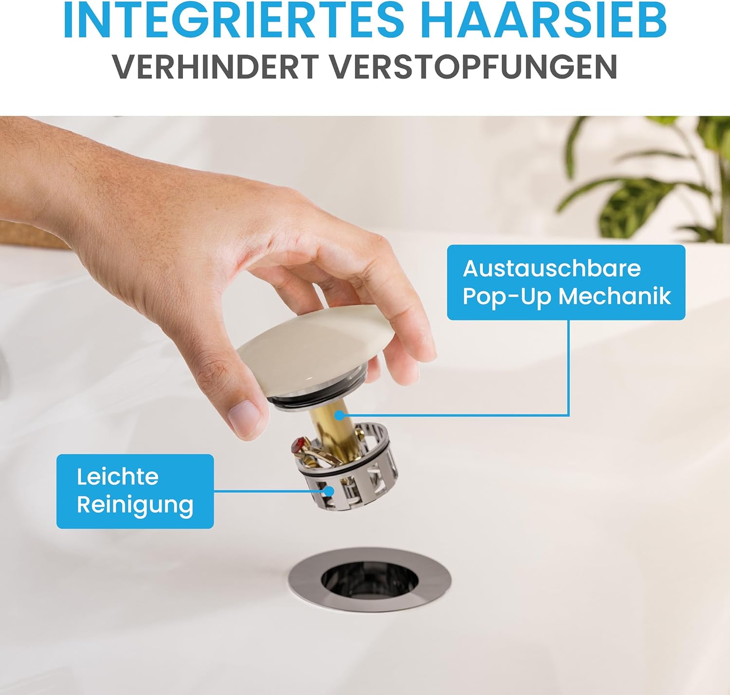 Rốn xả Bächlein không có xả tràn | 4744999671808