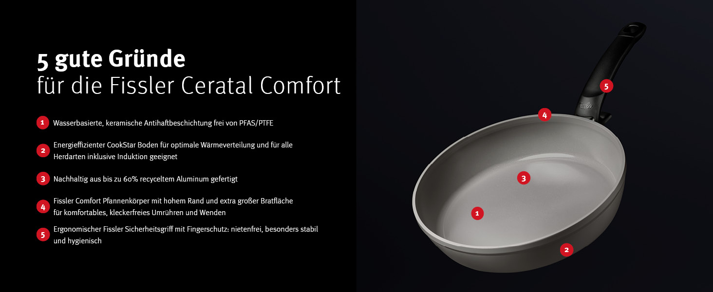 Chảo chống dính phủ gốm Fissler Ceratal Comfort