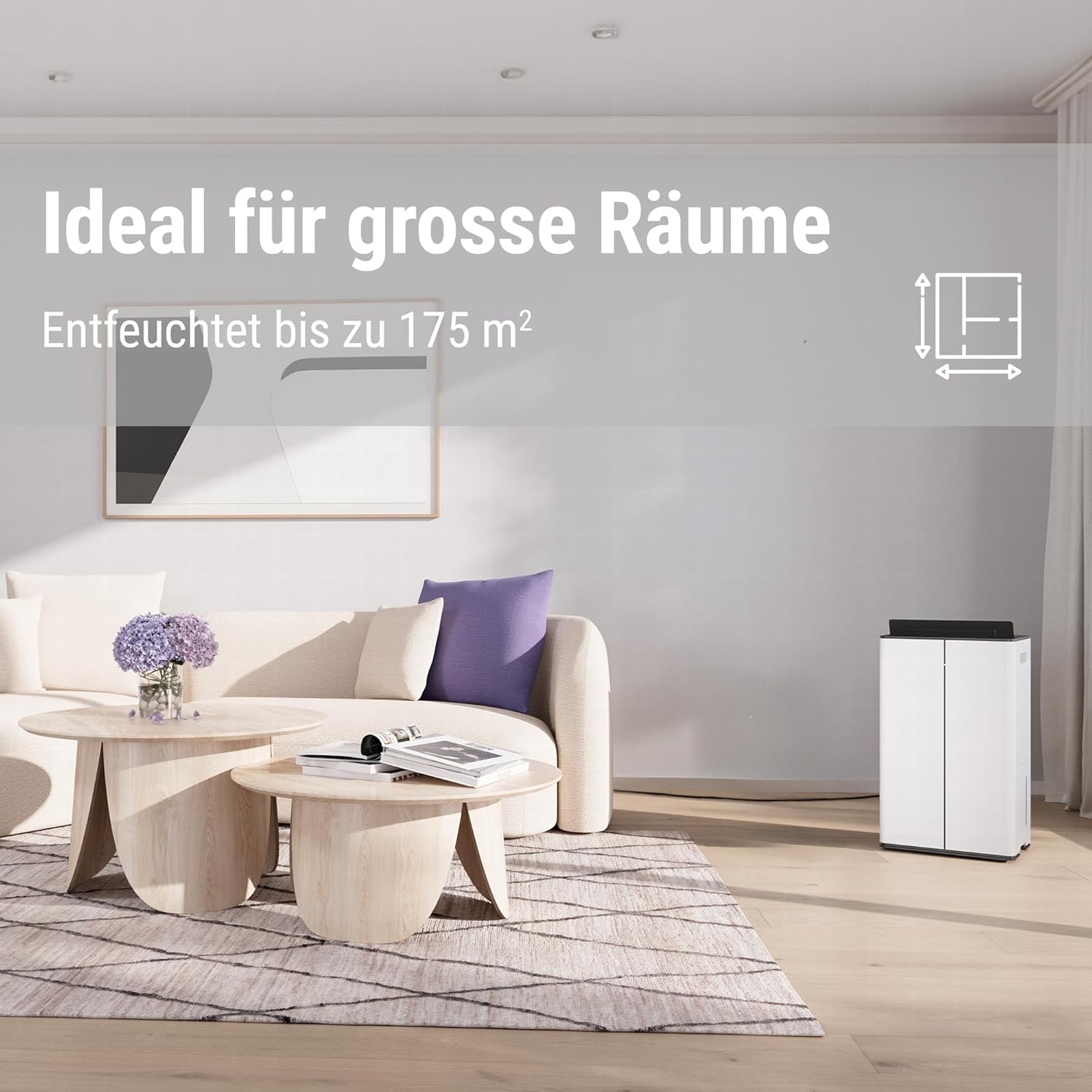 Máy hút ẩm kèm lọc không khí Stadler Form Lukas Pro | 50L