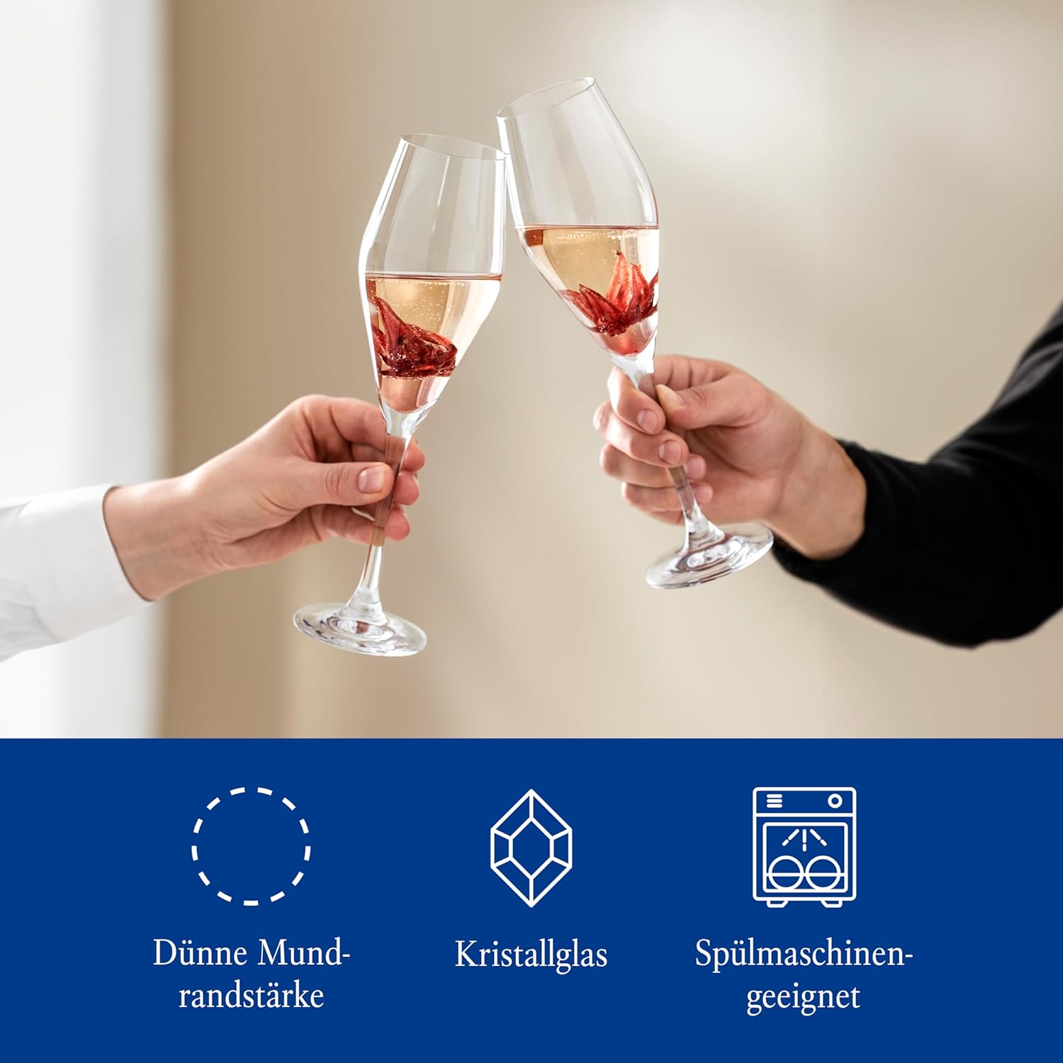 Bộ 4 ly Champagne Villeroy & Boch La Divina 260 ml | 11-3667-8131