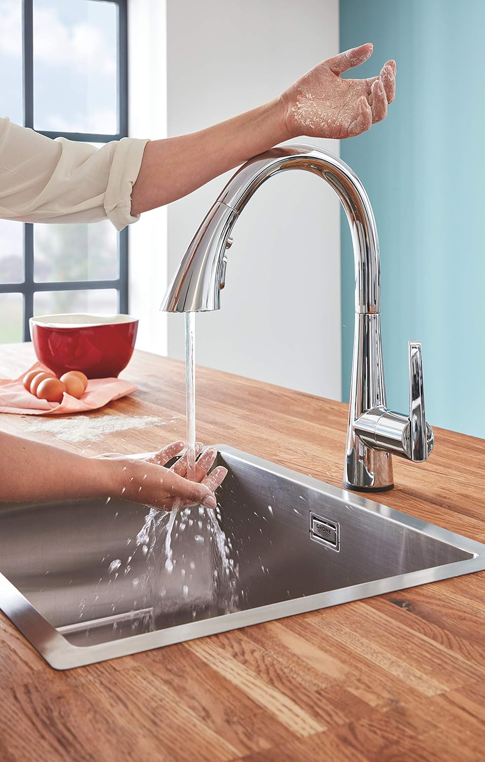 Vòi rửa bát cảm ứng Grohe Zedra Touch | 30219002